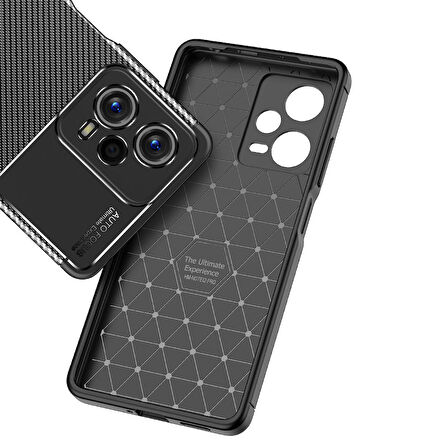 Xiaomi Redmi Note 12 5G ile Uyumlu Kılıf Focus Karbon Tasarım Telefon Kılıfı Kapak