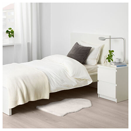 Yapay koyun postu, beyaz, 55x85 cm