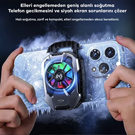 Seramik soğutmalı telefon soğutucu fan gaming oyuncu yayıncı youtuber için memo fan