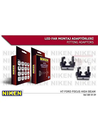 LED FAR MONTAJ ADAPTORU H7 FORD FOCUS HIGHBEAM(L12