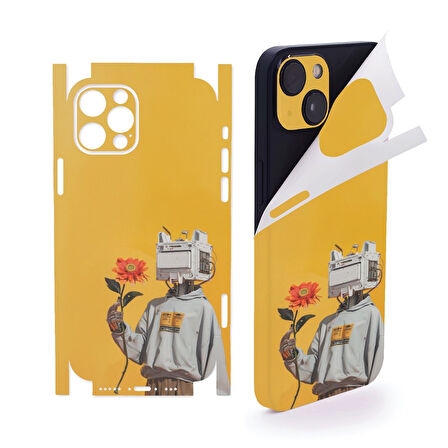 İphone 16 Pro Max için full kaplama sticker çizilme engelleyici arka yan kaplama ART