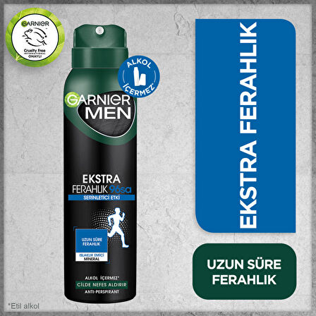 Garnier Men Ekstra Ferahlık Aerosol Sprey 150 ml