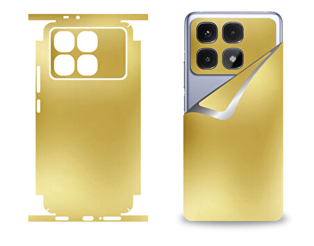 Xiaomi Redmi K70 Ultra için uyumlu 360 full arka kaplama koruma sticker - AYNALI GOLD