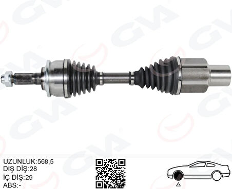 ÖN AKS KOMPLE SAĞ FORD RANGER TKE 2011 2.2 TDCI 4 4 AB393A427CC 1945372 UF9T2550XB