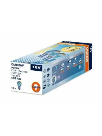AMPUL 12V 21W 93 SINYAL SARI (YAKIN TIRNAK)