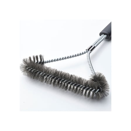 Barbekü-ızgara temizleme fırçası, paslanmaz çelik-siyah, 35 cm