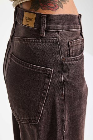 Kadın Koyu Kot Lora 2s6-16 Loose Fit %100 Koton Denim Jean