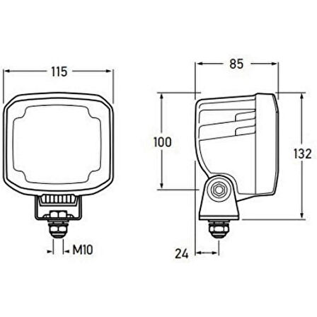 Hella Off-Road Led Lamba 12V-24V Ultra Beam Gen. I 1GA995506-001