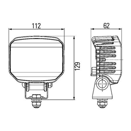 Hella Off-Road Led Lamba 12V-24V Power Beam 1800 1GA996388-031