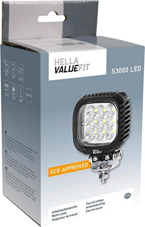 Hella Off-Road Led Lamba 12V-24V-48V Valuefit Amber S3000 Long Range 1GA357109-012