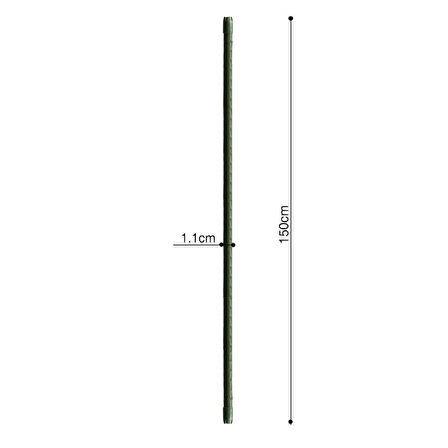 Bitki Destek Çubuğu Çelik 150cm