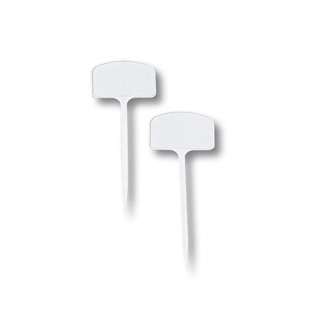 Bitki Etiketi Beyaz Plastik 7 Adet