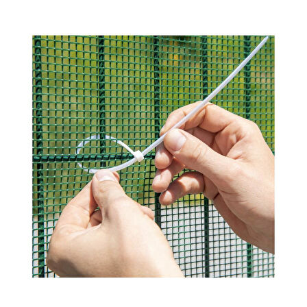 Plastik Beyaz Örgü Tel 3*1m