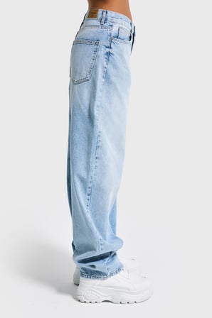 Kadın Ice Kot Rengi Cindy 4s6-3 Skater Fit Bol Kesim %100 Koton Denim Jean