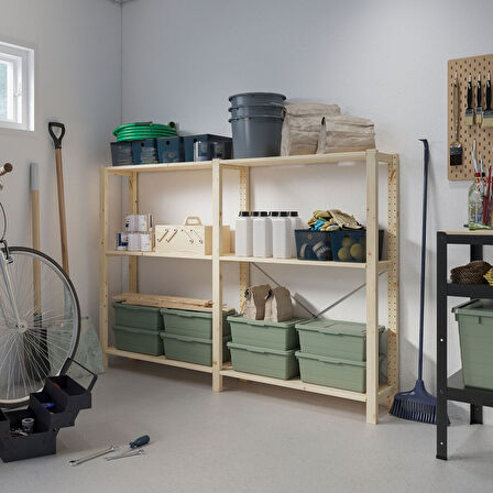 Raf ünitesi, çam, 174x30x124 cm