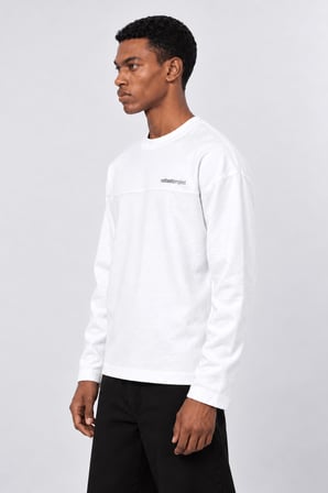 Erkek notbasicproject Oversize Long Sleeve Ekru