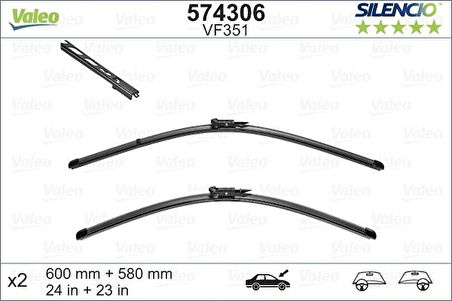 SILECEK SUPURGESI 600/580MM SWF BMW E60 61617049186 61617049187