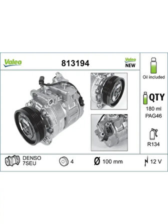 KLIMA KOMPRESORU BMW M57 D30 E90 0611 E92 0613 M54 N43 M57 E60  N57 D30 F07 1217 M57 M54 D30 E65