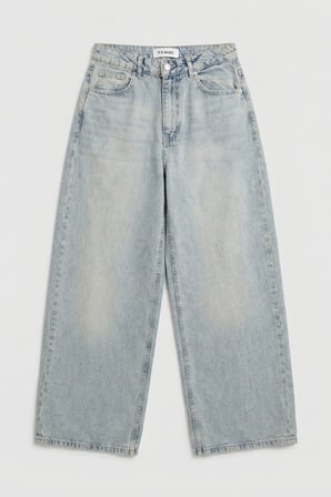 Kadın Kot Renk 4s6-32 Süper Baggy Fit %100 Koton Denim Jean