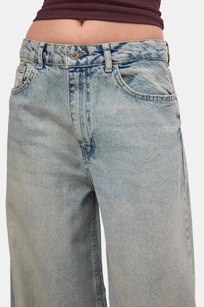 Kadın Kot Renk 4s6-32 Süper Baggy Fit %100 Koton Denim Jean