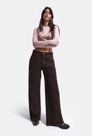 Kadın 6w6-81 Süper Baggy Fit Denim Jean