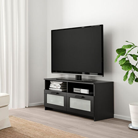 Tv sehpası, siyah, 120x53 cm