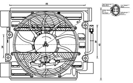 KLIMA FANI KOMPLE BMW M51 M52 M62 E39 64548380780
