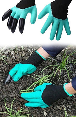 BUFFER® Toprak Kazma Ekme Çapalama İçin Korumalı Bahçe Bahçivan Eldiveni