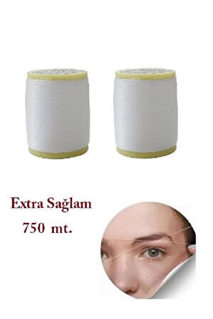 Neva Kuaför ve Epilasyon İpliği - 750 mt - Beyaz - 2 Adet