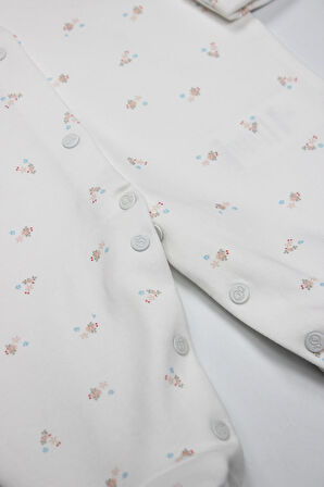 Bistyle Grow İn Love Bebe Tulum 15103 Pembe Ekru