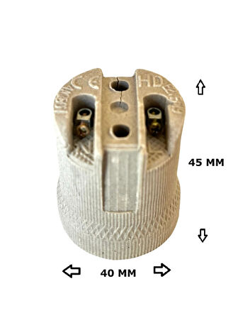 E27 Porselen Duy -(250V-4A) 5 Adet