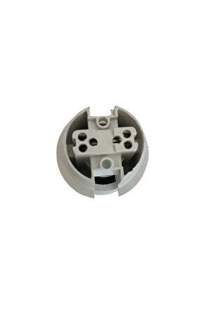 Italyan E14 Duy (MİNİ DUY) Bakalit Geçmeli Yarım Diş Beyaz (250V-2A) 5 Adet