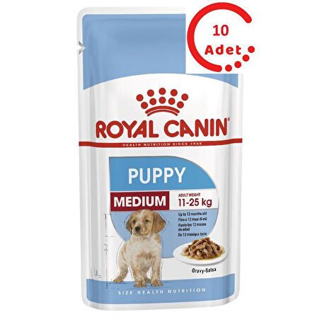 Royal Canin Medium Puppy Köpek Yaş Maması 140gr x 10 Adet