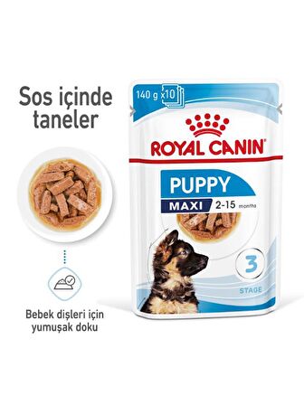 Royal Canin Maxi Puppy Yaş Maması 10X140 Gr