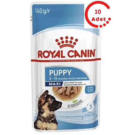 Royal Canin Maxi Puppy Köpek Yaş Maması 140gr x 10 Adet