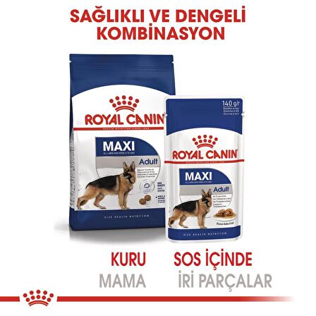 Royal Canin Maxi Adult Köpek Yaş Maması 10X140 Gr