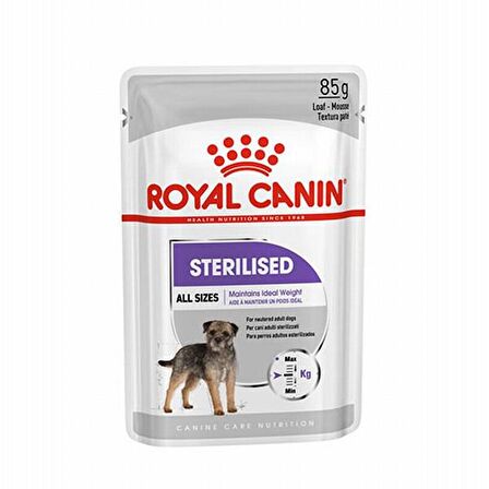 Royal Canin Sterilised Kümes Hayvanlı Tüm Irklar Kısırlaştırılmış Yaş Köpek Maması 85 gr