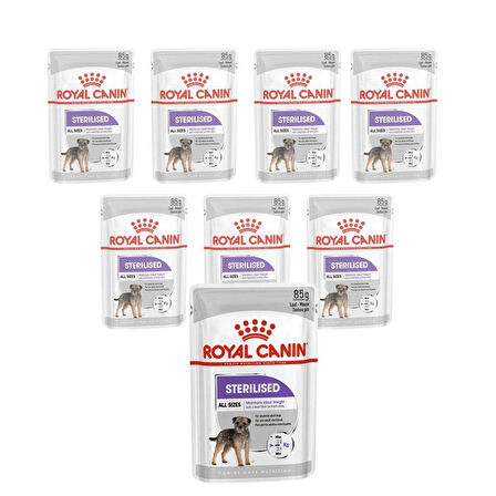 Royal Canin Sterilised Kısırlaştırılmış Yetişkin Köpek Konservesi 85 g (12 Adet)