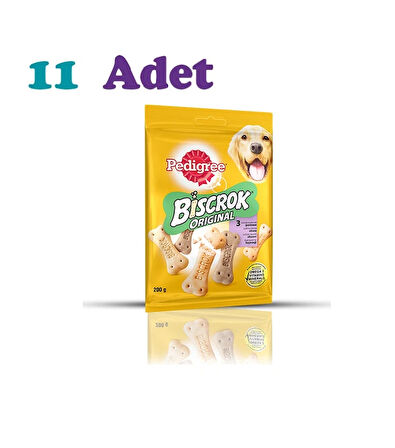 Pedigree Biscrock Karışık Yetişkin Bisküvi 200 gr  x 11 Adet