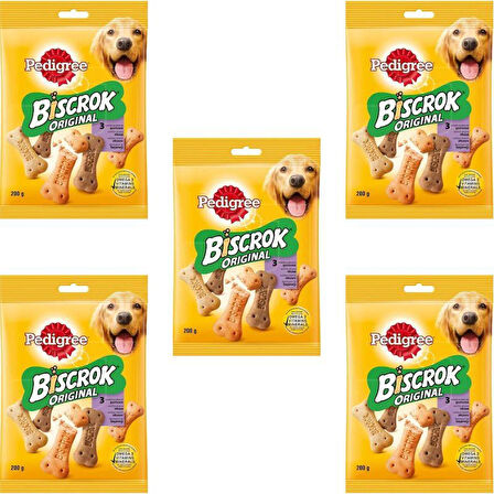 Pedigree Biscrok Original Köpek Ödül Bisküvisi 200 Gr X 5 Adet