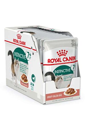 Royal Canin Instinctive Gravy 7+ 85g Wet Cat Food 12 Adet