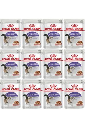 Royal Canin Gravy Sterilised Kisirlastirilmis Yas Kedi Mamasi 85 Gr 12 Adet