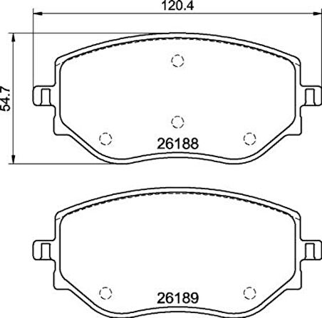 ON FREN BALATASI CLIO 5 2019 TALIANT 2021 MICRA 5 2018 1.0 SCE 1.0 TCE 1.5 BLUE DCI 410608885R D106000Q1J