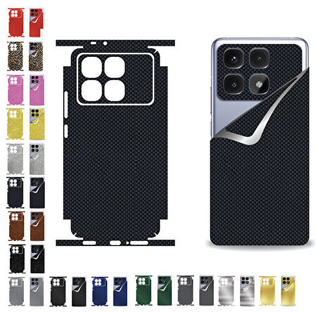 Xiaomi Poco F6 Pro için uyumlu 360 full arka kaplama koruma sticker AYNALI GÜMÜŞ