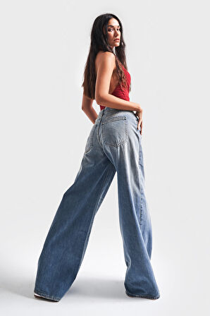 Kadın T.Kot Rengi 2S532 Palazzo Fit Denim