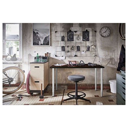 Çalışma masası ayağı, beyaz, 60-90 cm, ayarlanabilir