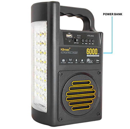 Şarjlı Bluetooth hoparlör ses topu Led ışıklı Radyo mp3 powerbank kamp lambası 15 saat şarj süresi