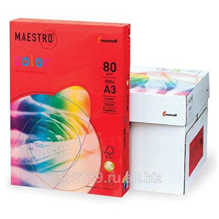 Maestro A4 Renkli Fotokopi Kağıdı Kırmızı CO44 80Gr 1 Koli