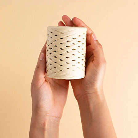 Loren Natural Raffia 90 gr Mor Kağıt İp - 42