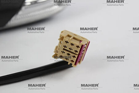 AYNA DIŞ DİKİZ POLO 2005-2009 ELEKTRİKLİ, ISITMALI, SİNYALLİ, ASTARLI SAĞ 6Q1857508AJ9B9